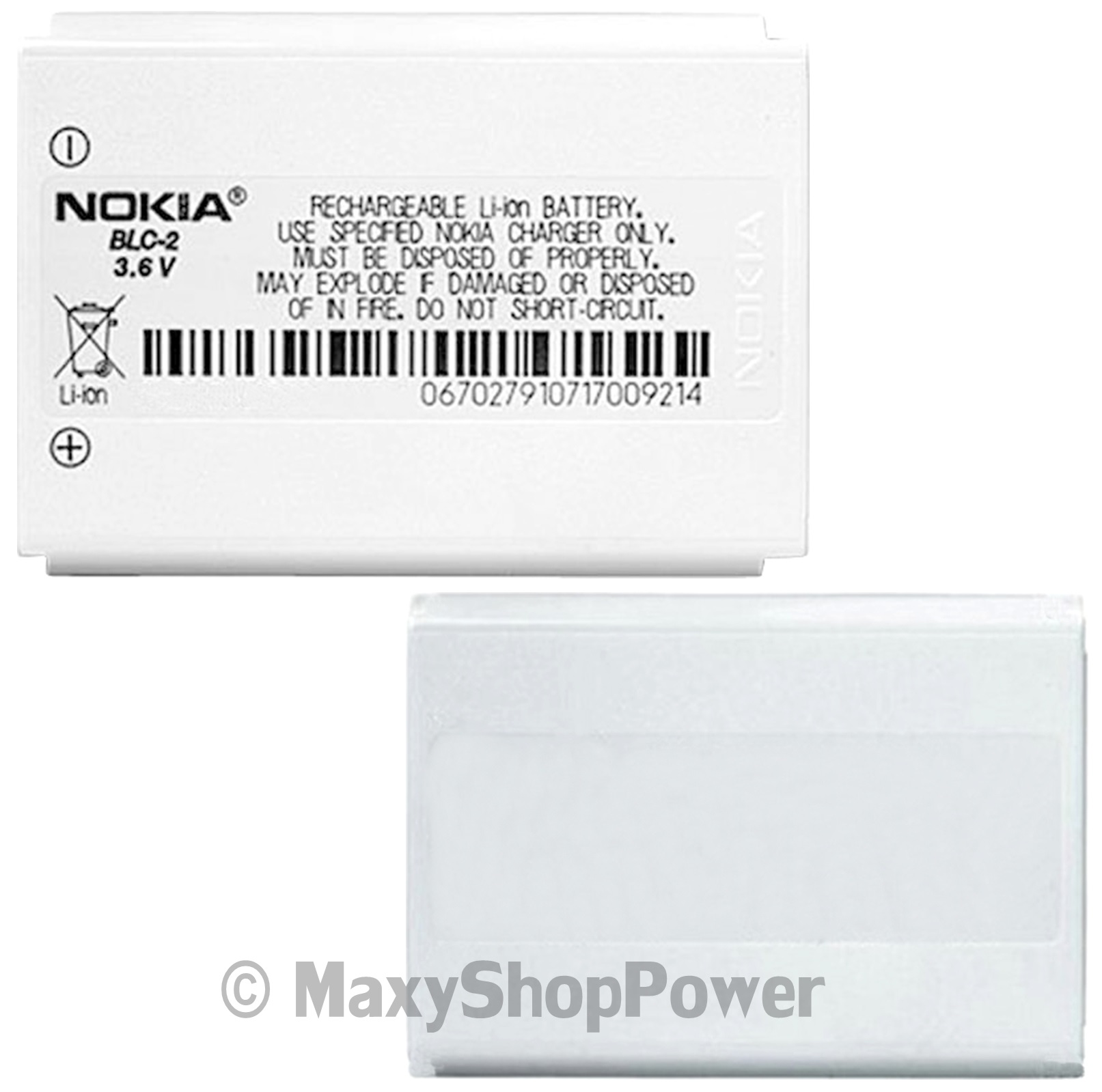 Nokia Batteria originale BLC-2 per 3310 3330 3410 3510 5510 6650 6800 6810 Pila