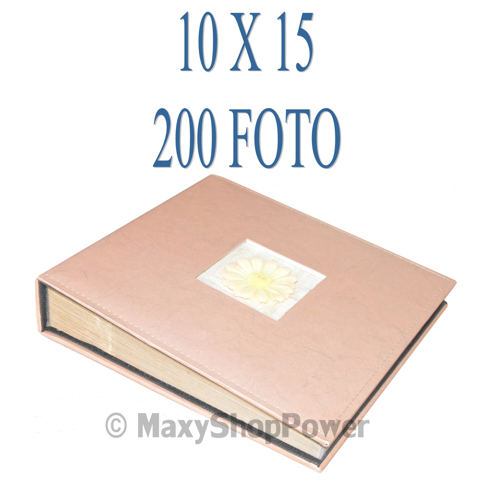 Album Fotografico Bianco Personalizzabile a Tasche 10X15 per 200 Foto con  Memo, Album Mat