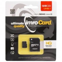 IMRO MEMORY CARD MICROSD 128 GB UHS-I + ADATTATORE SD CLASSE 10 /