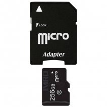 IMRO MEMORY CARD MICROSD 256 GB UHS-3 + ADATTATORE SD CLASSE 10 /