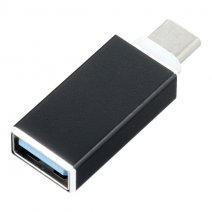 ADATTATORE DI RICARICA OTG ADAPTER DA USB A USB-C OTG BLACK /PER SMARTPHONE E TABLET