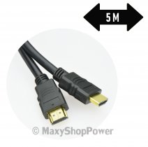 MAXY CAVO VIDEO HDMI - HDMI 1.4 AL-OEM-45 DA 5M HIGH SPEED BLACK