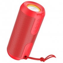 HOCO ALTOPARLANTE SPORT BS48 CASSA SPEAKER BLUETOOTH 5.1 CON USB OST LUCI LED RED