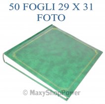 ALBUM FOTOGRAFICO CLASSICO 50 FOGLI 29X31 GREEN