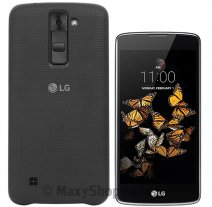 LG CUSTODIA ORIGINALE HARD COVER SNAP-ON CASE CSV-160 K8 LTE BLACK