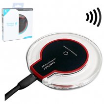 MAXY CARICABATTERIE ENTERPRISE LED RED CASA CIRCOLARE WIRELESS CHARGER QI UNIVERSALE  /