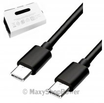 SAMSUNG CAVO DATI USB-C Type C ORIGINALE EP-DG977BBE BLACK BULK /PER GALAXY USB-C CONNECTOR
