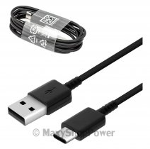 SAMSUNG CAVO DATI USB Type C ORIGINALE EP-DR140ABE BLACK BULK /PER GALAXY USB-C CONNECTOR
