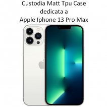 MATT CUSTODIA TPU SILICONE COVER CASE PER APPLE IPHONE 13 PRO MAX BLACK