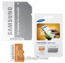 SAMSUNG MEMORY CARD MICROSD HC 128 GB + ADATTORE CLASSE 10 UHS-I CARD