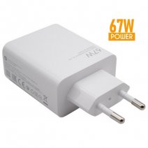 XIAOMI CARICABATTERIE ORIGINALE CASA USB MDY-12-EH 67W FAST TURBO CHARGE WHITE BULK