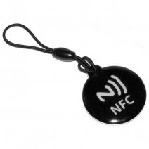 LACCIO PORTACHIAVI NFC TAG PROGRAMMABILE UNIVERSALE BLACK  /PER SMARTPHONE