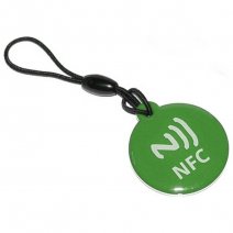 LACCIO PORTACHIAVI NFC TAG PROGRAMMABILE UNIVERSALE GREEN /PER SMARTPHONE