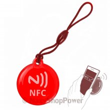 LACCIO PORTACHIAVI NFC TAG PROGRAMMABILE UNIVERSALE RED /PER SMARTPHONE