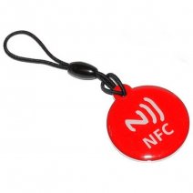 LACCIO PORTACHIAVI NFC TAG PROGRAMMABILE UNIVERSALE RED /PER SMARTPHONE