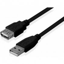 MAXY PROLUNGA USB 0,75M BLACK BULK
