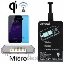 RICEVITORE WIRELESS CHARGING RECEIVER 1000mA MICROUSB A