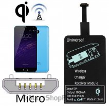RICEVITORE WIRELESS CHARGING RECEIVER 1000mA MICROUSB B (INVERSO)