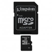 KINGSTON MEMORY CARD MICROSD HC 16 GB + ADATTATORE CLASSE 10 /
