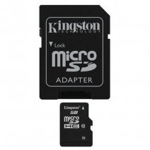 KINGSTON MEMORY CARD MICROSD HC 32 GB + ADATTATORE CLASSE 10 /