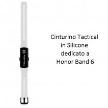 TACTICAL CINTURINO 807 ORIGINALE SILICONE PER HONOR BAND 6 WHITE
