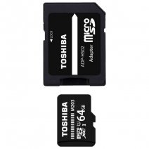 TOSHIBA MEMORY CARD MICROSDHC UHS-I 64 GB + ADATTATORE SD CLASSE 10