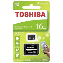 TOSHIBA MEMORY CARD MICROSDHC UHS-I 16 GB + ADATTATORE SD CLASSE 10