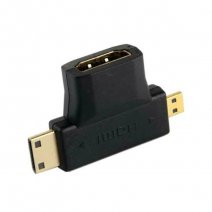 TRUSTECH ADATTATORE TR-26222 CONNETTORE HDMI FEMMINA TO MINI HDMI TO MICRO HDMI BLACK