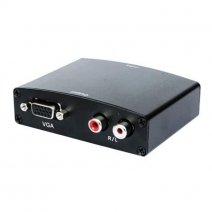 TRUSTETCH CONVERTITORE AUDIO VIDEO DA VGA + 2X RCA HDMI IN HDMI BLACK