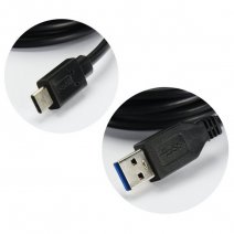 CAVO DATI E RICARICA USB TO Type C 3.1 - 3.0 DA 2 METRI BLACK