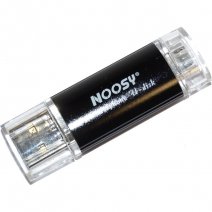 NOOSY U-DISK PENDRIVE USB/MICROUSB 4 GB NERO BLACK