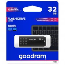GOODRAM PEN DRIVE UMM3 CHIAVETTA USB 3.2 32GB DATA FLASH DRIVE BLACK